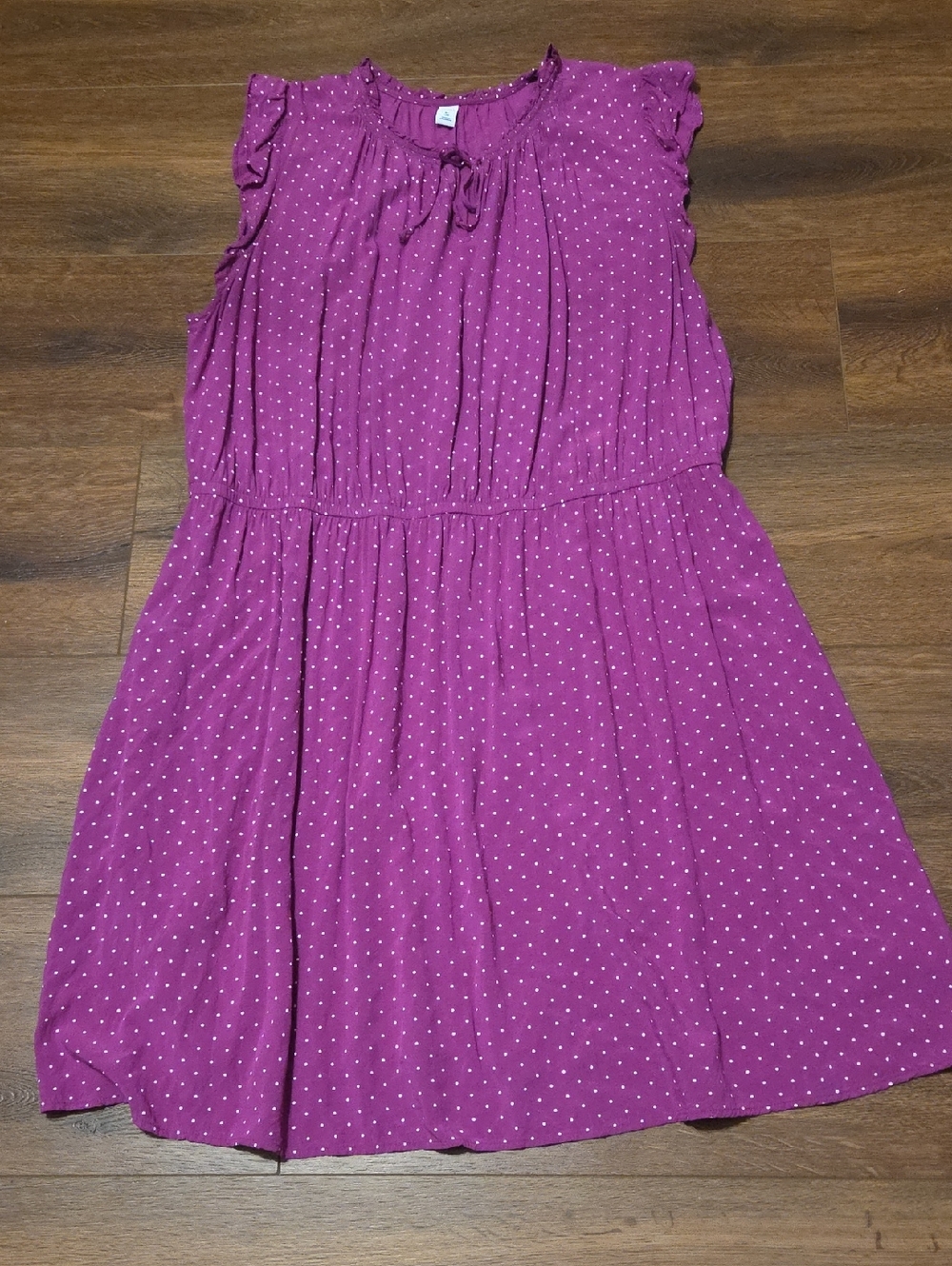 Old Navy Pink dress with white polka dots  size 3X